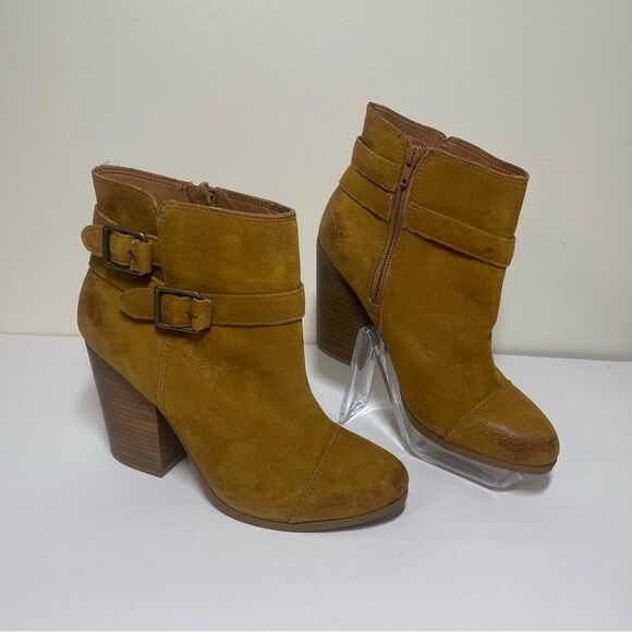 Lucky Brand Laureen Leather Ankle Boots Size 9 - Picture 2 of 16